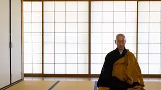 Japoński mnich uczy spokojnego życia 