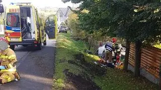 Miejsce wypadku w Gilowicach