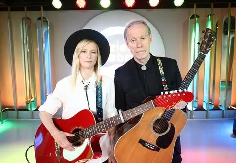 John Porter i Agata Karczewska na scenie Dzień Dobry TVN. "Nasza relacja wykracza poza muzykę"