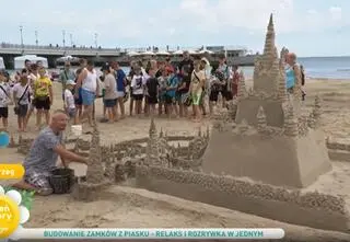 Budowanie zamków z piasku - relaks i rozrywka w jednym. Takich budowli na plaży nie widzieliście