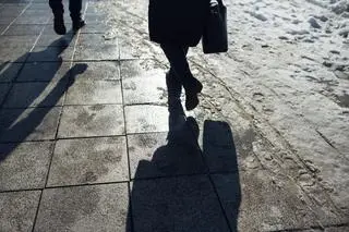 Oblodzona ulica