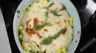 Zapiekanka gnocchi w beszamelu