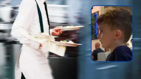 3-latek próbował poprosić kelnera o rachunek