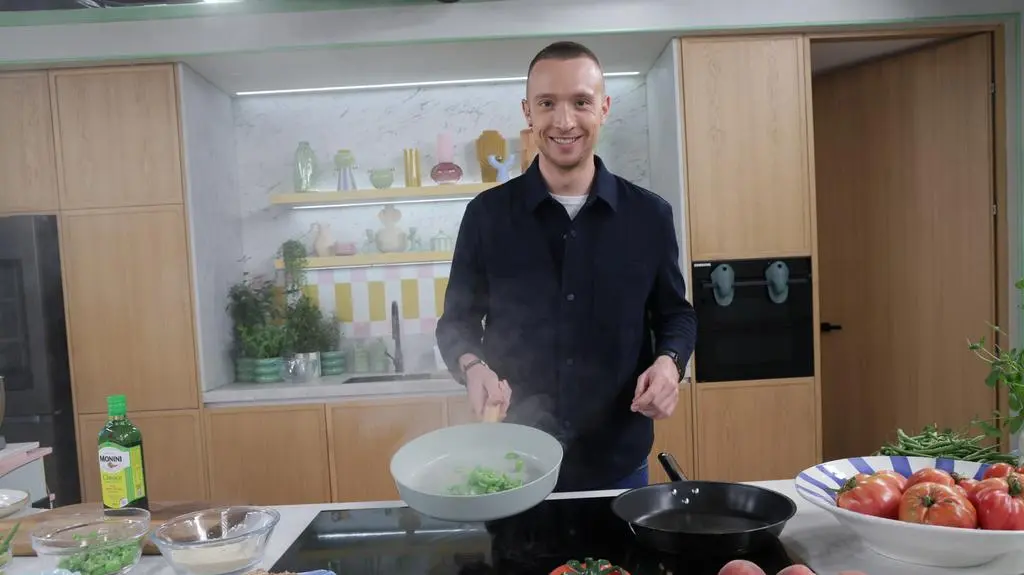 Kacper Sproski w kuchni Dzień Dobry TVN