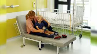Łóżka dla rodziców w szpitalach pediatrycznych 