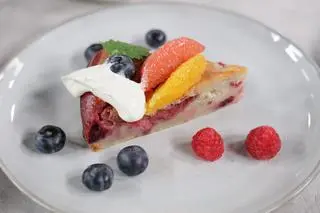 Ciasto z czerwonych owoców