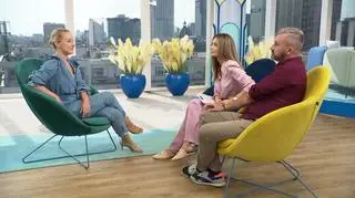 Małgorzata Rozenek-Majdan i Krzysztof Skórzyński w "Dzień Dobry TVN". 