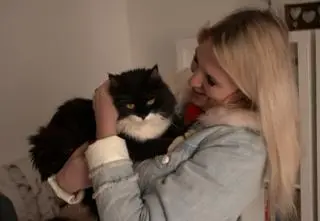 Ukraińska rodzina uciekająca przed wojną zgubiła ukochanego kota