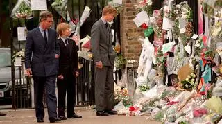 Król Karol, książę William, książę Harry 