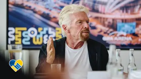Richard Branson docenia wsparcie Polaków dla Ukrainy. "To jest przykład dla całego świata"