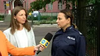 pasy przed szkołą