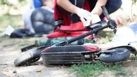 Wypadek na hulajnogach w Małopolsce