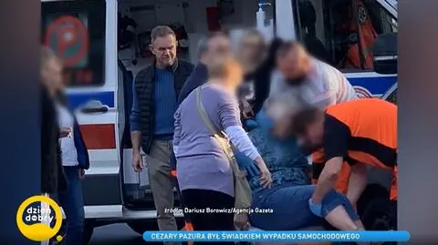 Cezary Pazura pomógł osobom z wypadku 