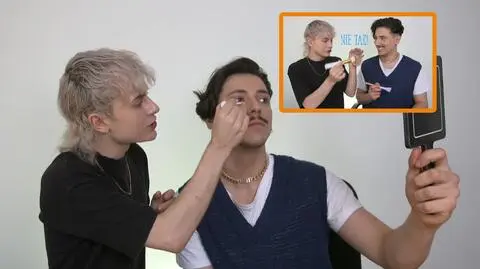 Stysio pokazuje krok po kroku, jak wykonać makijaż codzienny dla chłopaka i dziewczyny 