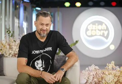 Marcin Prokop na zdjęciu sprzed lat. "Nie oszczędzałem na dobrym fryzjerze"