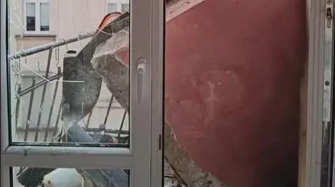 Uwaga! TVN. Balkon runął na ziemię razem z mieszkańcami