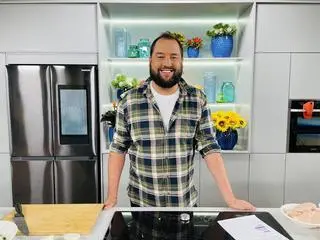 Jasiek Kuroń w kuchni Dzień Dobry TVN