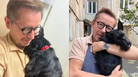 Andrzej Polan z psem 