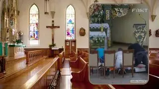 Skandal w DPS-ie. Dzieci z niepełnosprawnością pod nadzorem zakonnicy na kolanach szorują podłogi kościoła