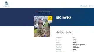 Danka Ilić, Interpol