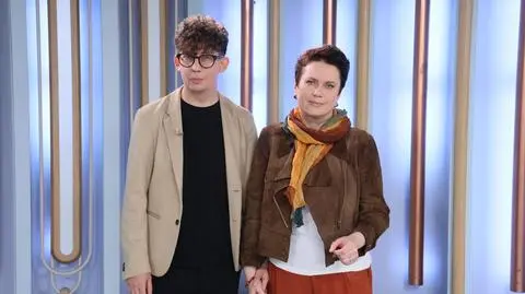 Olga Maroszek i Paweł Głowiński na scenie Dzień Dobry TVN