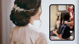 Obcinają włosy w trakcie własnego wesela