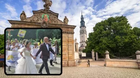 Częstochowa. Państwo młodzi na pielgrzymce na Jasną Górę