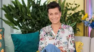 Danuta Stenka  w studiu Dzień Dobry TVN