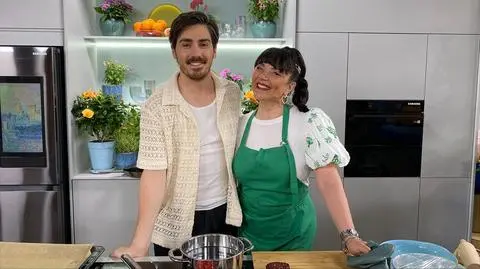 Matteo Brunetti i Cristina Catese w kuchni Dzień Dobry TVN