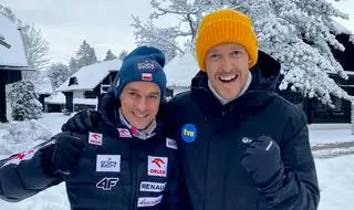 Piotr Żyła i Damian Michałowski