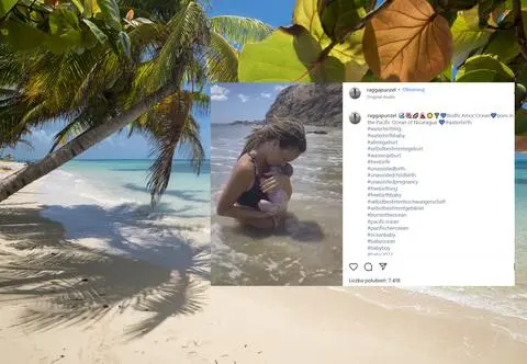 Urodziła dziecko w oceanie i nagrała poród. "Fale miały ten sam rytm, co skurcze"