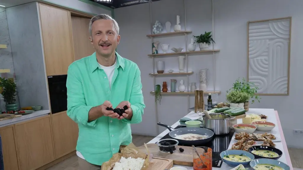 Piotr Kucharski w kuchni Dzień Dobry TVN