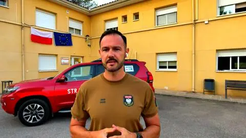 Polscy strażacy pomagają Hiszpanom