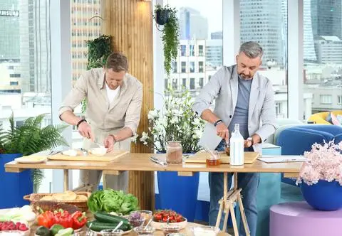 Supermoce redakcyjnych tatusiów. Krzysztof, Damian i Robert pokazali niecodzienne umiejętności 