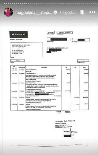 Magdalena Stępień rozlicza się ze zbiórki