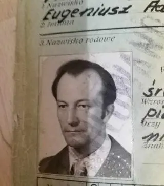 Pan Eugeniusz na zdjęciu sprzed lat