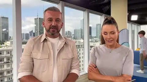 Małgorzata Rozenek i Krzysztof Skórzyński po pierwszym programie