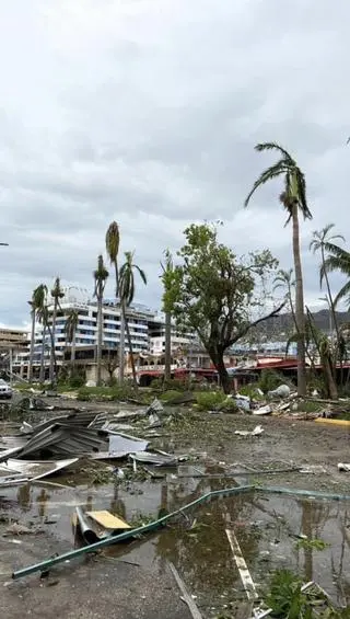 Skutki huraganu w Acapulco