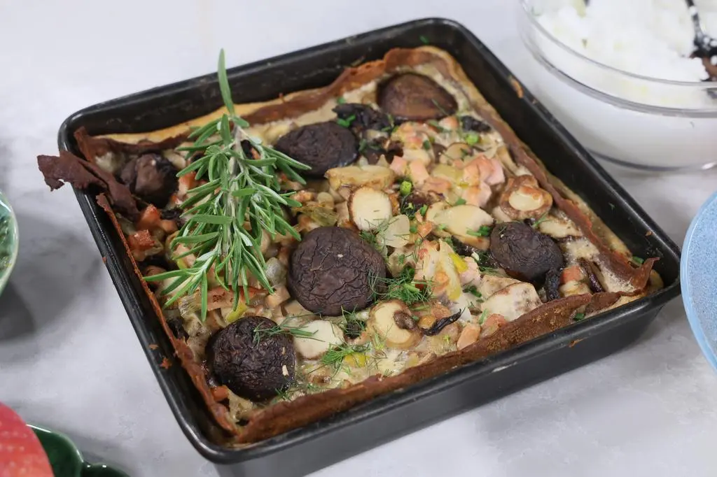 Quiche z grzybami 