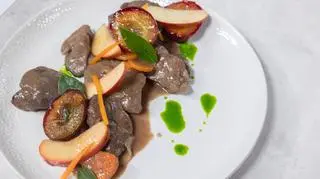 jesienny Gulasz z drobiowej wątroby