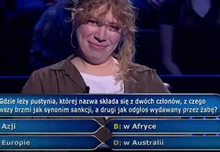 "Milionerzy". Gdzie leży pustynia, której nazwa składa się z dwóch członów? Wiemy, jaka jest odpowiedź
