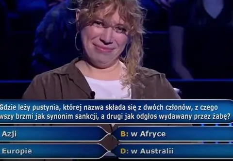 "Milionerzy". Gdzie leży pustynia, której nazwa składa się z dwóch członów? Wiemy, jaka jest odpowiedź
