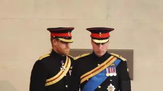 Książę William i książę Harry w Westminster Hall
