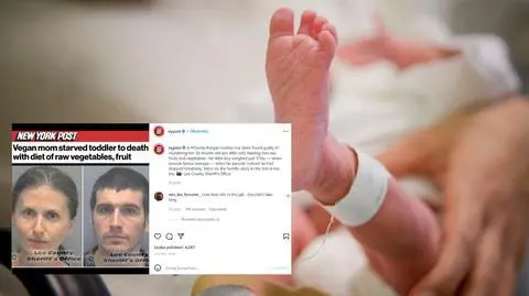 Dziecko zmarło z głodu przez dietę wegańską