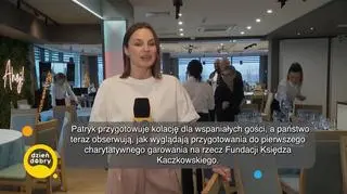Charytatywna kolacja u Patryka Galewskiego (napisy)