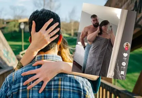 Jest plus size i ma umięśnionego męża. Mierzy się z krytyką: "To chyba jego fetysz"