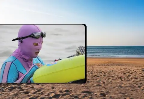 Przestępcy w kominiarkach na plaży? Nie, to tylko facekini