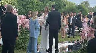 Karolina Pisarek na własnym ślubie