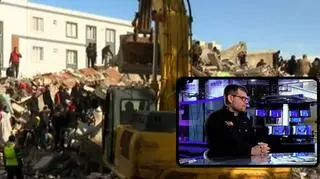 Budynki w Turcji podczas trzęsienia ziemi