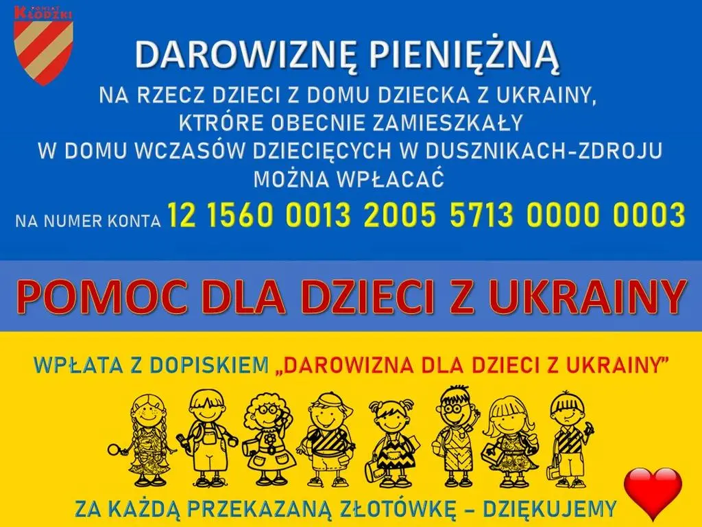 Wsparcie dzieci z Ukrainy